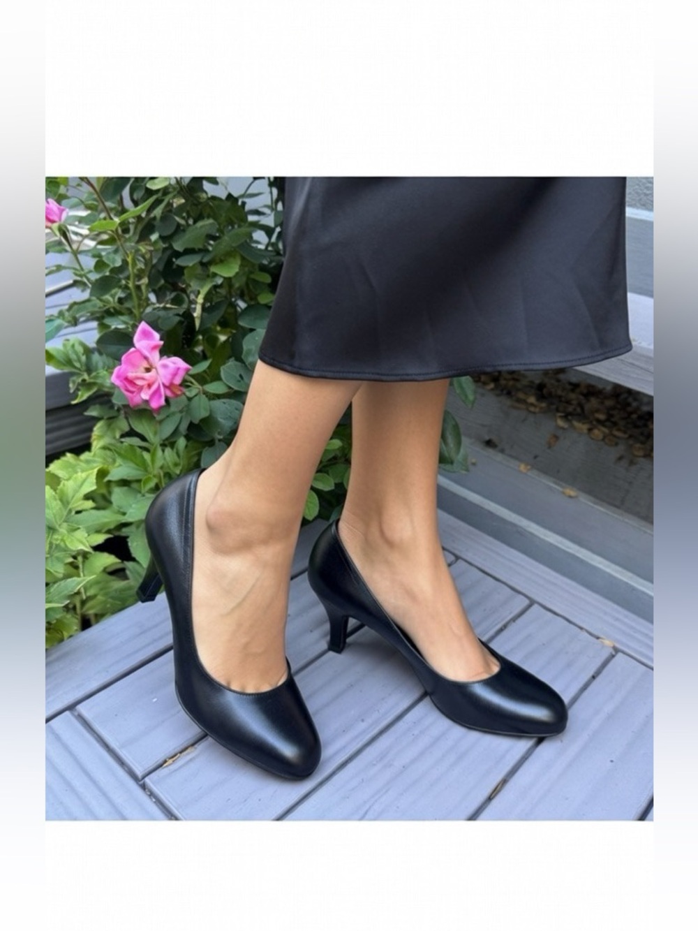 NWT 8W Leather pumps, wide width